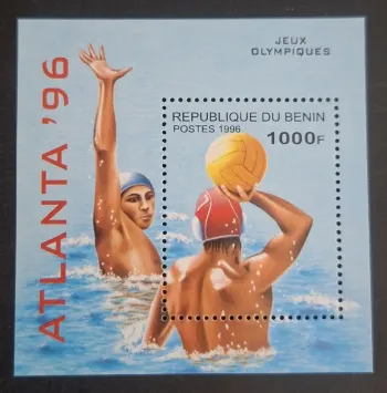 Benin 1996 Mi. Bl. 14 Olympische Spiele Atlanta Wasserball Sport