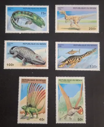 Benin 1996 Mi. 836-841 prehistoric dinosaurs extinct animals