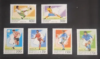 Bénin 1997 Mi. 919-924 Coupe Mondiale football France 98 carte