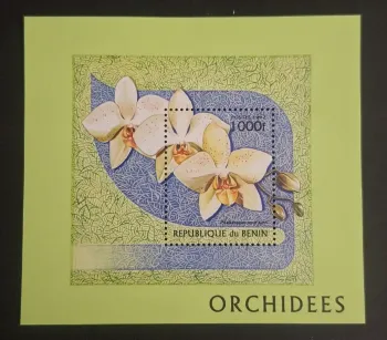 Bénin 1997 Mi. Bl. 29 Orchidées Phalaenopsis fleurs tropicales flora