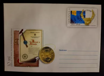 Moldavie 2002 entier postal Brevet invention propriété industrielle