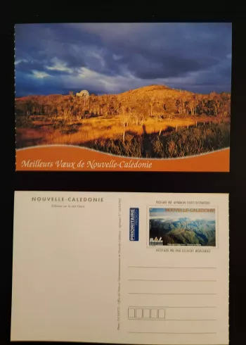 New Caledonia 2003 lot 5 PAP pre-stamped postcards Greetings