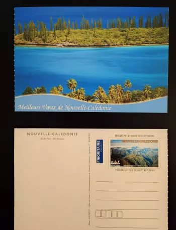 New Caledonia 2003 lot 5 PAP pre-stamped postcards Greetings