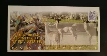 Entier postal PAP Nouvelle Calédonie Fête du cerf crevette écrevisse Boulouparis