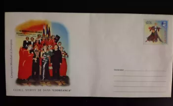 Moldavie entier postal danse club Codreanca Chisinau 2002 neuf