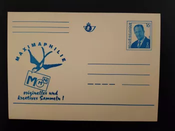 Belgique entier postal Maximaphilie roi Albert II 16F neuf DE