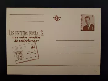 Belgique entier postal carte illustrée roi Albert II 16F Les entiers postaux FR
