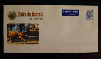 Nouvelle Calédonie PAP Foire de Bourail 2002 25e édition rodéo neuf bleu