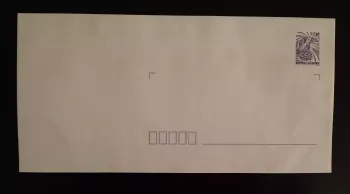 Nouvelle Calédonie entier postal enveloppe Cagou mauve neuf prêt à poster