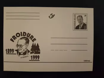 Belgique 1999 entier postal Froidure 1899 1999 neuf M Venanzi