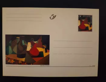 Belgien 1999 Ganzsache Marthe Donas Stillleben 3c