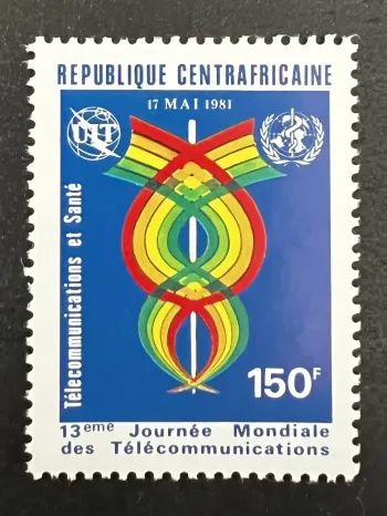 Centrafrique 1981 Mi. 735 Journée mondiale télécommunications santé UIT