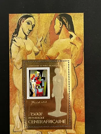 Centrafrique 1981 Mi. Bl. 133A Picasso centenaire peinture cubisme