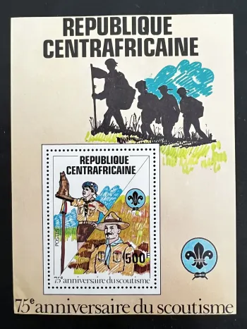 Centrafrique 1982 Mi. Bl. 163 Scoutisme 75e anniversaire Baden-Powell