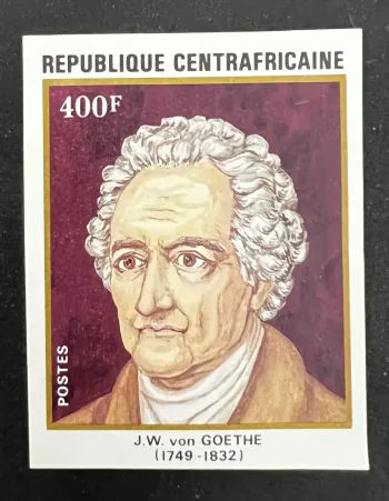 Centrafrique 1982 Mi. 834-837/B ND Goethe écrivain poète littérature