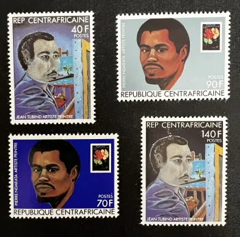 Centrafrique 1982 Mi. 839-842 Jean Tubind Pierre Ndarata peintres art