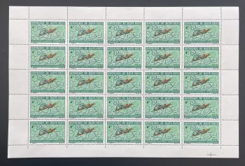Obervolta 1966 YT 163 Bogen Heuschrecke Insekt Fauna