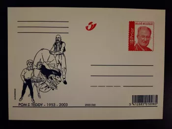 Postcard Pom Teddy 1953 2003 Belgium Craenhals comic strip stationery