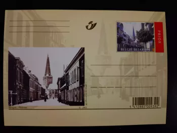 Carte postale Belgique 2002 Waregem Holstraat illustrée Prior entier stationery