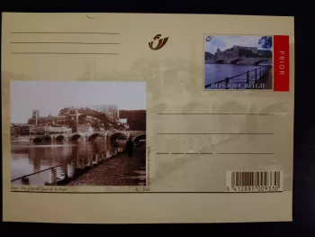 Carte postale Belgique 2002 Huy vue prise du quai de la Batte entier stationery