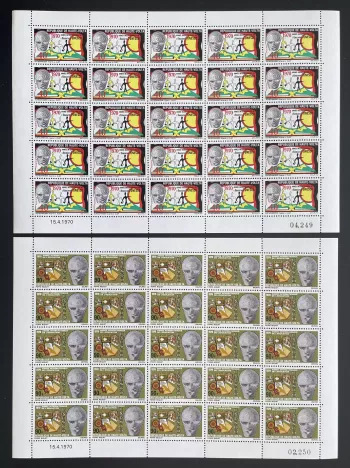 Upper Volta 1970 YT 218-219 sheet UNESCO International Education Year