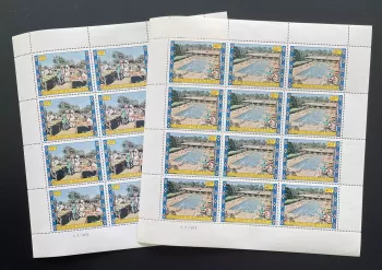 Obervolta 1973 YT 292-293 Markt Ouagadougou Hotelpool Tourismus