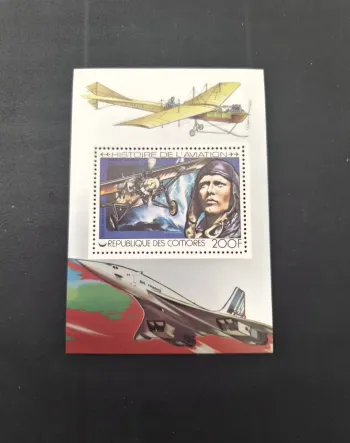 Comores 1977 Mi. Bl. 154 Aviation Lindbergh Spirit of St. Louis