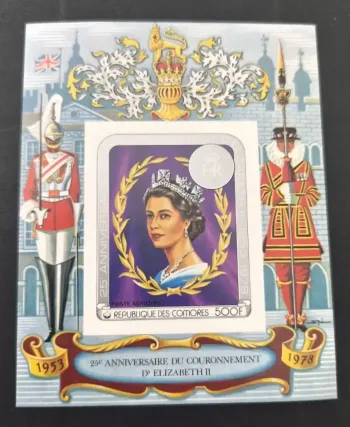 Comores 1978 Mi. Bl. 139 ND couronnement Elizabeth II royauté