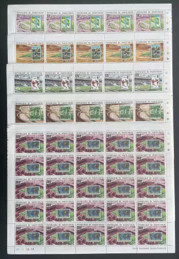 Upper Volta 1979 YT 470-474 sheet football World Cup Argentina soccer