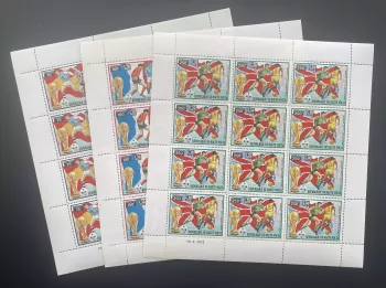 Upper Volta 1974 YT PA 171-173 sheet World Cup Football Munich