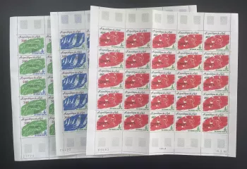 Mali 1980 YT PA 397-399 Bogen Olympia Moskau Reiten Segeln Fußball Sport