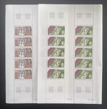 Mali 1987 YT PA 525-526 Bogen präolympisch Seoul 1988 Sport Fußball
