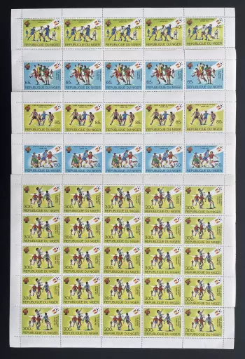 Niger 1981 YT 550-554 sheet World Cup Football España 1982 Soccer Sport