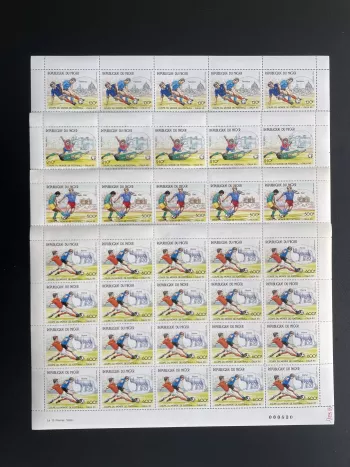 Niger 1990 YT PA 362-365 sheet FIFA World Cup Italia 90 Football
