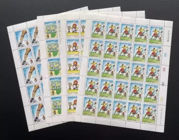 Sénégal 1992 YT 951-954 planche football CAN coupe Afrique nations lion