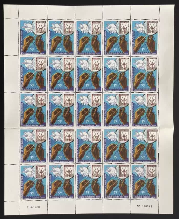 Obervolta 1980 YT 507 Briefmarken Tag Taube Hand UPU