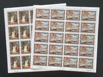Upper Volta 1972 YT PA 100-101 sheet UNESCO Venice painting music