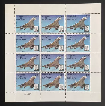 Obervolta 1974 YT PA 168 Bogen Concorde Flugzeug General Charles de Gaulle