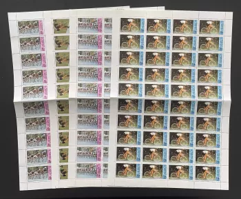 Upper Volta 1980 YT PA 225-228 sheet Moscow Olympics cycling