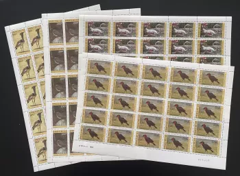 Upper Volta 1984 YT PA 256-259 sheet birds flamingo ground hornbill