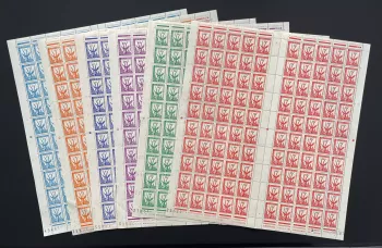Haute-Volta 1962 YT Taxe 21-26 planche antilope gazelle faune Afrique