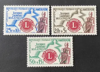 Cameroun 1962 Mi. 350-352 Journée mondiale lépreux Lions International