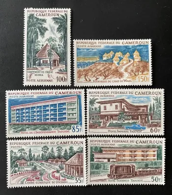 Cameroon 1966 Mi. 469-74 Hotels Tourism Yaoundé Mora Waza Dschang