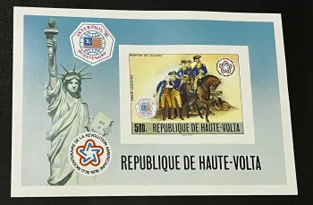 Haute-Volta 1976 Mi. Bl. 645 ND Bicentenaire révolution américaine