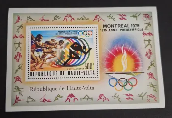 Haute-Volta 1975 Mi. Bl.40 Jeux Olympiques Montréal 1976 flamme