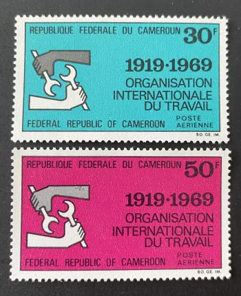 Cameroun 1969 Mi. 598-599 Organisation Internationale du Travail OIT