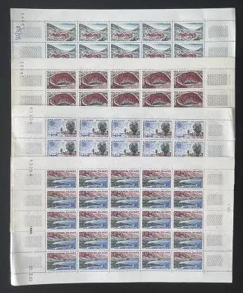Madagaskar 1962 YT 365-368 Bogen Landschaften Foulpointe Fort Dauphin