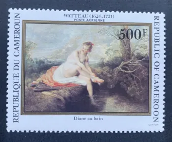 Cameroun 1984 Mi. 1053 Watteau Diane au bain peinture mythologie