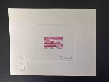 St. Pierre und Miquelon 1970 YT 406 Künstlerprobe Kühlhaus