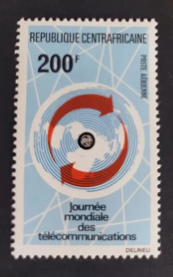 Centrafrique 1972 Mi. 310 Journée mondiale télécommunications aérienne